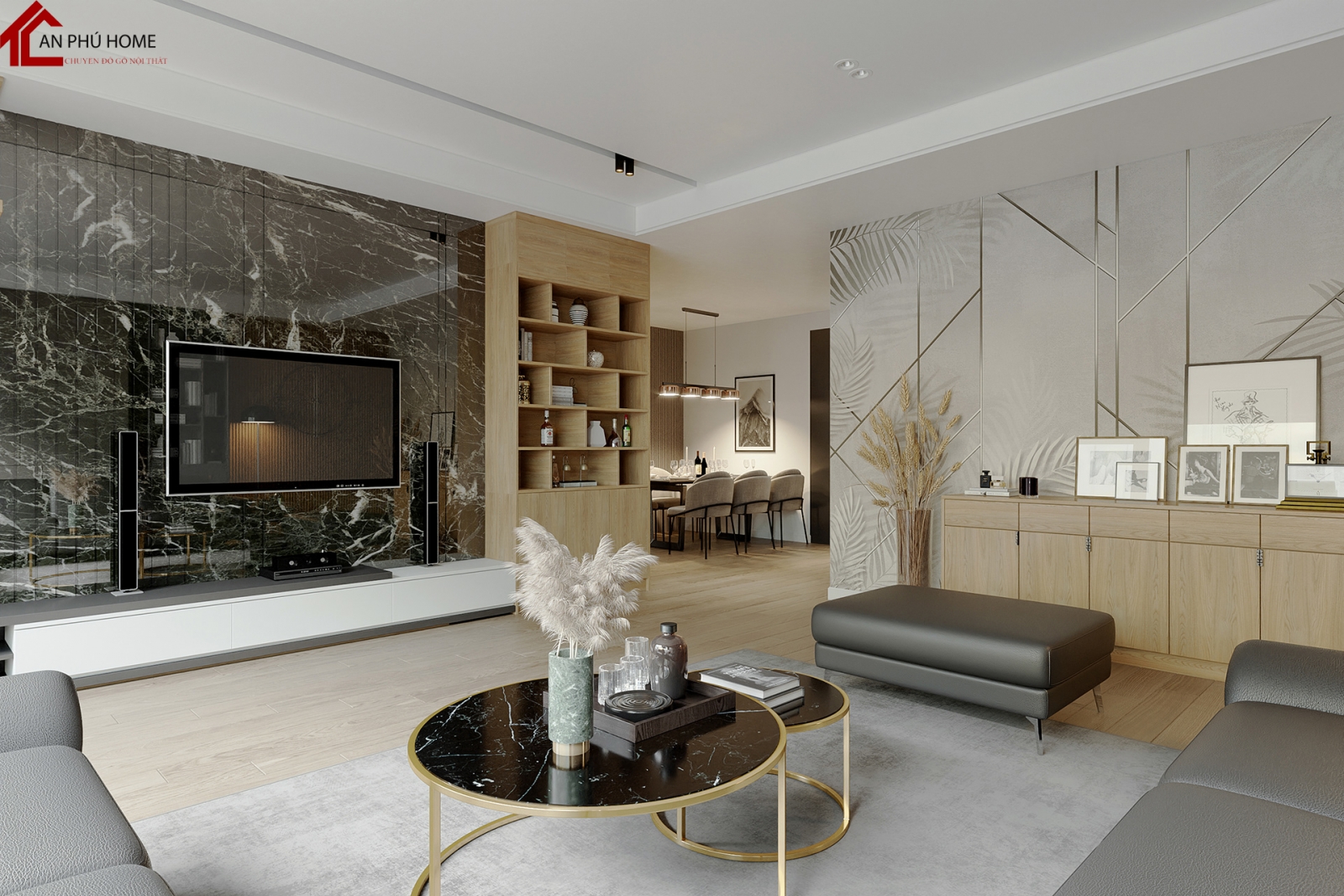 những mẫu thiết kế nội thất hiện đại, sang trọng căn hộ cao cấp